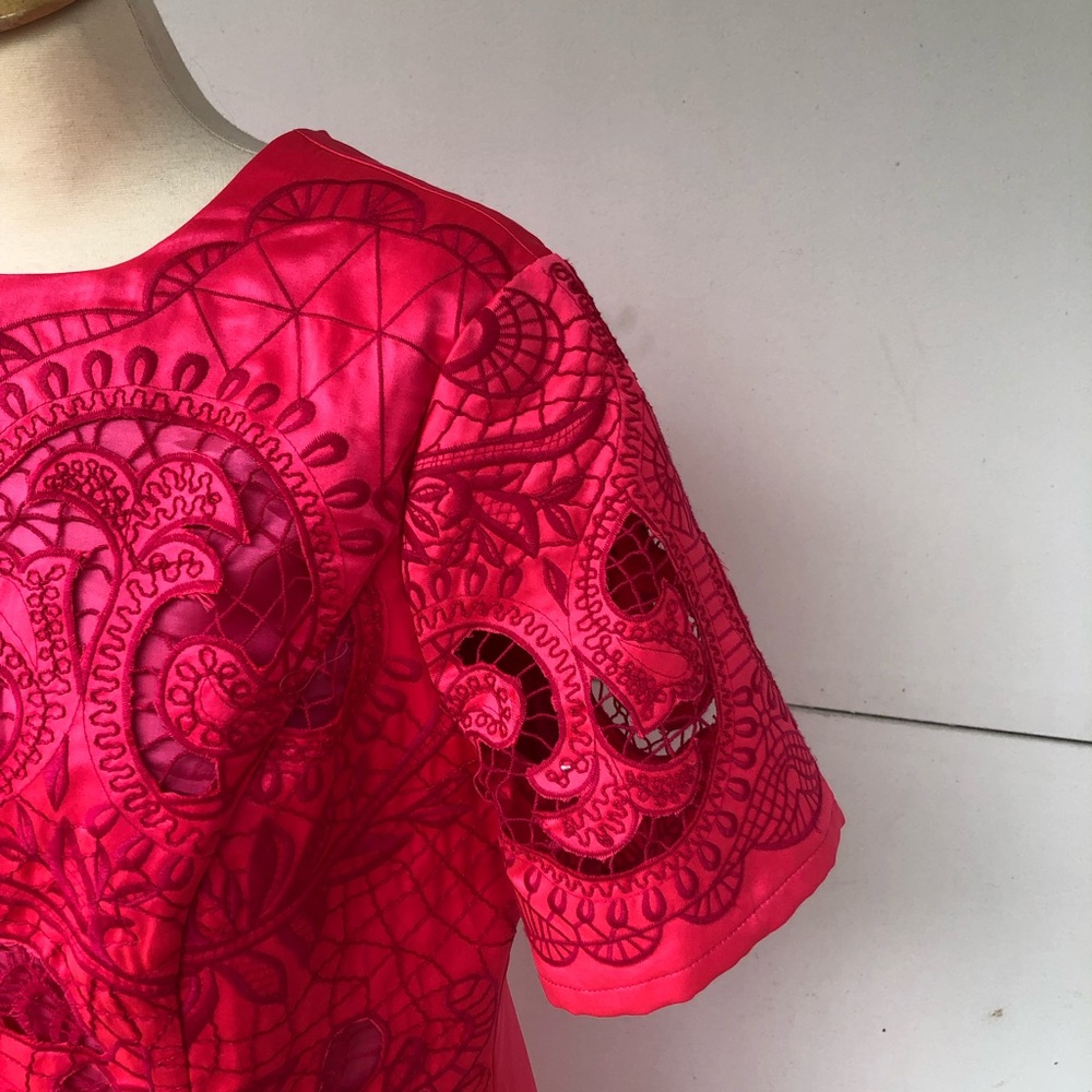 ASOS Women’s Hot Pink Dress Sz 12 - Picture 3 of 6